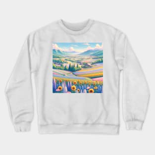 Hokkaido Niseko Flower Fields Crewneck Sweatshirt